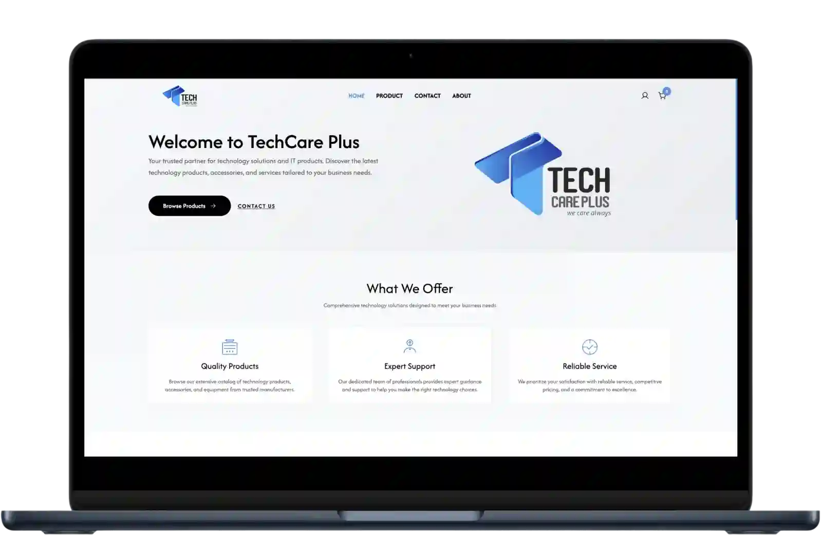 TechCare Plus interface